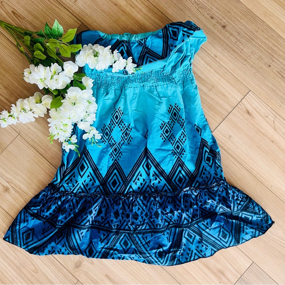 OP Aztec Print Mini Dress